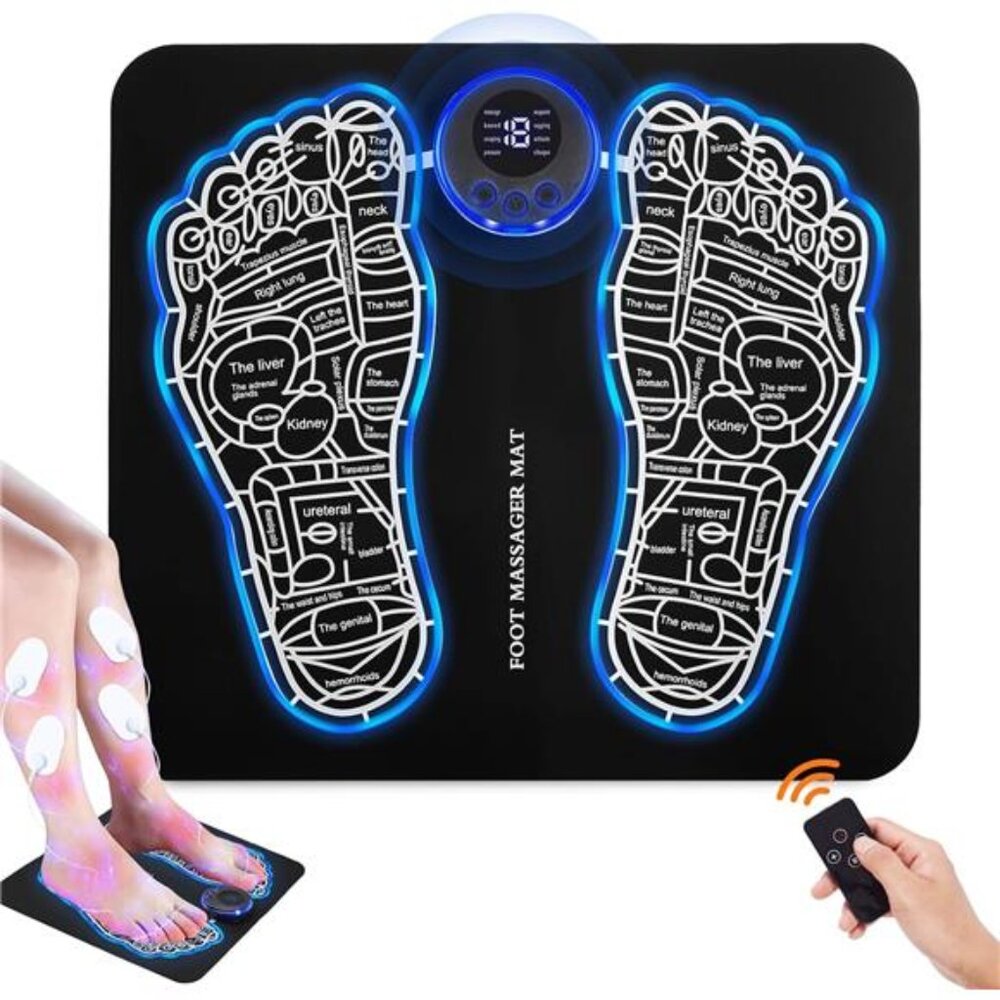 Foot Massager Mat for Muscle Relaxation,Back & Leg Foot Massage, TENS